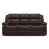 Griffin Recliner Three Seater - Dark Chocolate