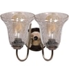 Devansh Steel Electric Wall Light in Steel Colour with Transparent Shade Count of 2 Lights