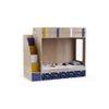 Pinwheels Bunk Bed with Storage in Oak Colour BKBB044