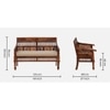 Nayantara 2 Seater Wooden Sofa