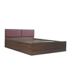 Viveka Engineered Wood Queen  Size Bed With Box Storage (Walnut Finish)