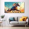 The Castle Decor Sports Art Wall Painting Wooden Framed Digital Painting 27x48 Inch (Style 7)