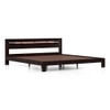 Amal Solid Wood Queen Size Bed In Mahogany Finish