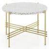 Maria Round Metal Coffee Table In Brass Finish