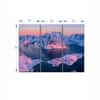 Truss Purple Pink Pieces Sunrise Canvas Wall Prints Canvas Wall Prints Set of 3 Multicolor Matte