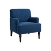 Terren Boucle Fabric Lounge Chair in Blue