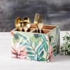 Elysian Tropical MDF Enamel Cutlery Holder Green