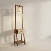 Gabrielle Beige Jute Floor Lamp with Beige Jute Base