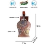 Devansh Solid Wood Electric Wall Light in Brown Colour with Multi Shade Count of 1 Light