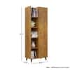 Hexa Engineered Wood Bookshelf Multipurpose Storage Rack in Giant Wood