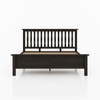 Raynor Solid Wood Queen Size Bed Without Storage (American Walnut Finish)