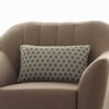 Geometric Knit Cotton Cushion Cover  Fossil Natural 12X20  Inches