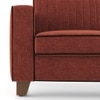Apollo Neo  High Back 2 Seater  Fabric Sofa In Dark Coral Colour