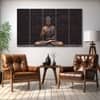 The Castle Decor Lord Buddha Meditation Wall Art Framed Painting 27x48 Inch (Style 25)
