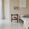 Quinlynn Solid Wood Bedside Table in Provincial Teak Finish