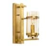 Hayward Brass and Glass Wall Light