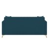 Convil Velvet L Shape 4 Seater Sofa in T Blue Color