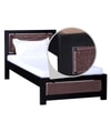 Coram Solid Wood Single Bed In Walnut Finish