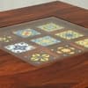 Rangrez Sheesham Wood 4 Seater Dining Set in Honey Oak Finish with Cushioned Chairs