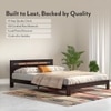 Amal Solid Wood Queen Size Bed In Mahogany Finish