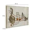 W-Birdie Abstract Metal Wall Decor in Multicolor Set of 1