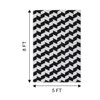 Jaipur Rugs Soft Textured Geometric Wool Viscose Dhurrie Rug White 5x8 ft