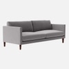 Tharoli Velvet 3 Seater Sofa in Grey Colour