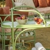 Dastoori Stainless Steel Outdoor Bar Trolley in Green Colour