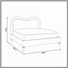 Elaris Curve Comfort Queen Size Bed in velvet With Engineer Wood Frame & Hydraulic Storage