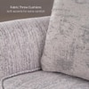 Opus 2 Seater Fabric Sofa in Dusk Grey Colour