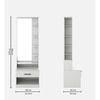 Miko Dressing Table in Frosty White Finish