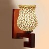 Devansh Solid Wood Electric Wall Light in Multi Colour with Multi Shade Count of 1 Light