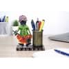 Desert Art Metal Handpainted Musician Pen Stand in Multicolour
