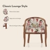 Florence Armchair in Carmine Cassia Colour and Teak Finish