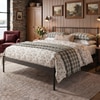 Sheen Metal Non Storage Queen Bed in Satin Black Finish