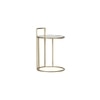 Meylon Metal Side Table in Gold Finish