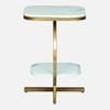 Mettura Metal Side Table in Gold Colour
