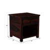 Madhavi Solid Wood Bedside Table in Walnut Finish