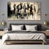The Castle Decor Seven Running Horses Vastu Wall Art Wooden Framed 27x48 Inch