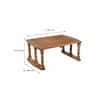 Fire Sheesham Wood  Study Table in Teak Finish