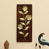 W-Oliver Abstract Metal Wall Decor in Gold Set of 1