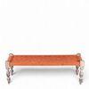 Hamilton Sheesham Wood Vintage 3+1+1 Seater Maachi Bench Set With 2 Stools In Orange Rope Canning