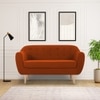 Colam Velvet 2 Seater Sofa Orange in Colour