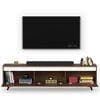 Blesky Engineering Wood Floor Standing Tv Entertainment Unit In Brown Maple Finish