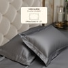 Stoa Paris Satin Pillow Covers,  Premium Plain Pillow Cover Set of 2, 68L x 45W cms - Twilight Embrace