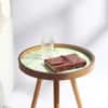 Grove Solid Wood Side Table in Forest Green Finish