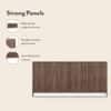 Alex 18 Pair Shoe Rack in Classic Walnut Finish
