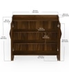 Brooklyn Engineered Wood Shoe Cabinet with Brown Maple finish