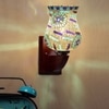 Devansh Solid Wood Electric Wall Light in Multi Colour with Multi Shade Count of 1 Light