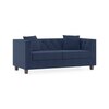 Windsor Premium 2 Seater Fabric Sofa in Lapis Blue Colour